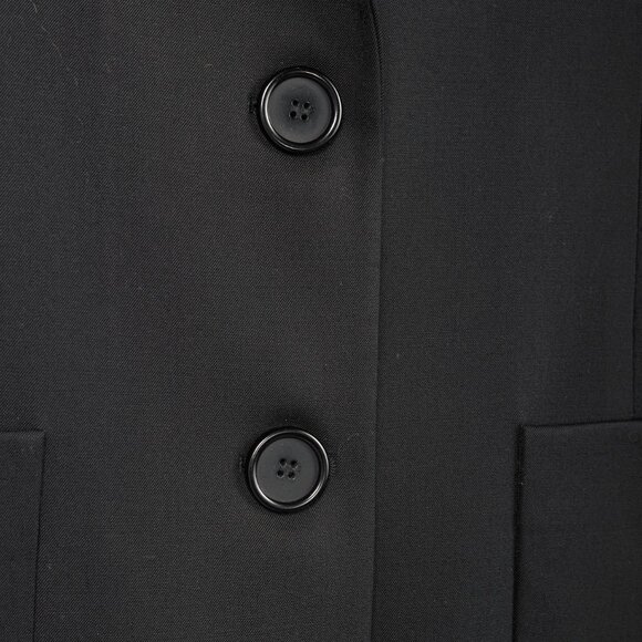 Oscar de la Renta SS/18 Runway Black Wool-Blend Longline Blazer - Picture 7 of 10